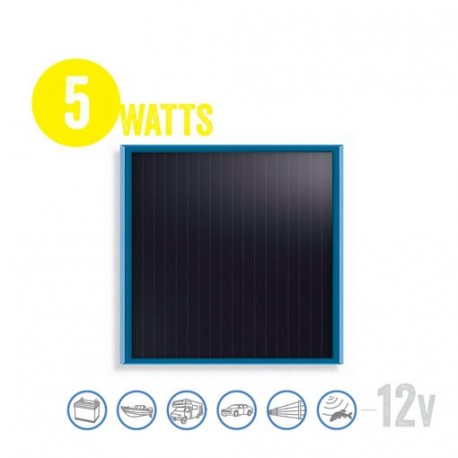 Panel Solar Plano Solarflat 5 Watt, 12V