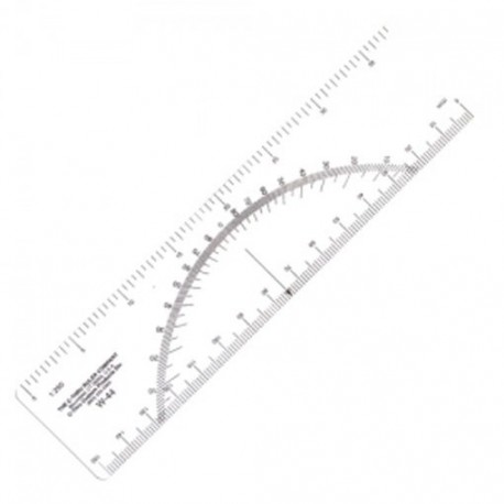 Regla Protractor W-44 Escala M&eacute;trica 1:250