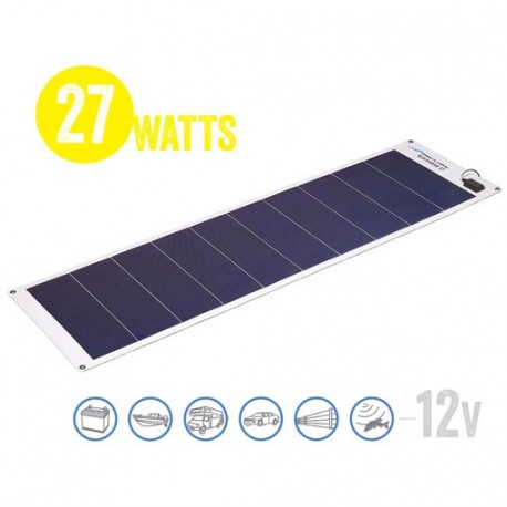 Panel Solar Flexible A Prueba De Agua Solar Marine 27 Watt, 12V